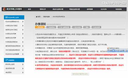 武汉市公安局交通管理局之网上车管所